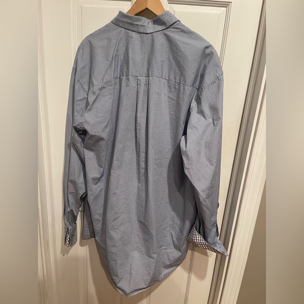Wrangler George Straight Men's Blue Shirt XLT - Picture 7 of 7